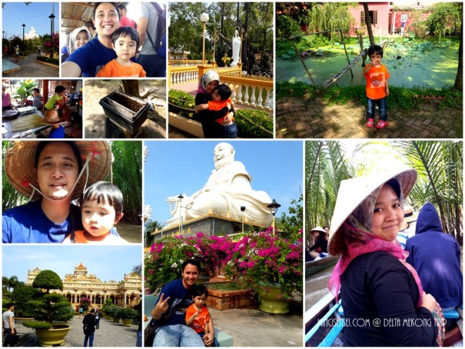 A day trip to the Mekong river. Took the 'sampan', watched the coconut candy making sessions, drank fresh honey in tea sprinkled with what looked like pollen. On the way to the river, stopped at a beautiful temple. 