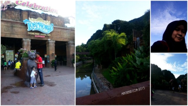 the weather was lovely - the sky was blue and the mountain was ever so green